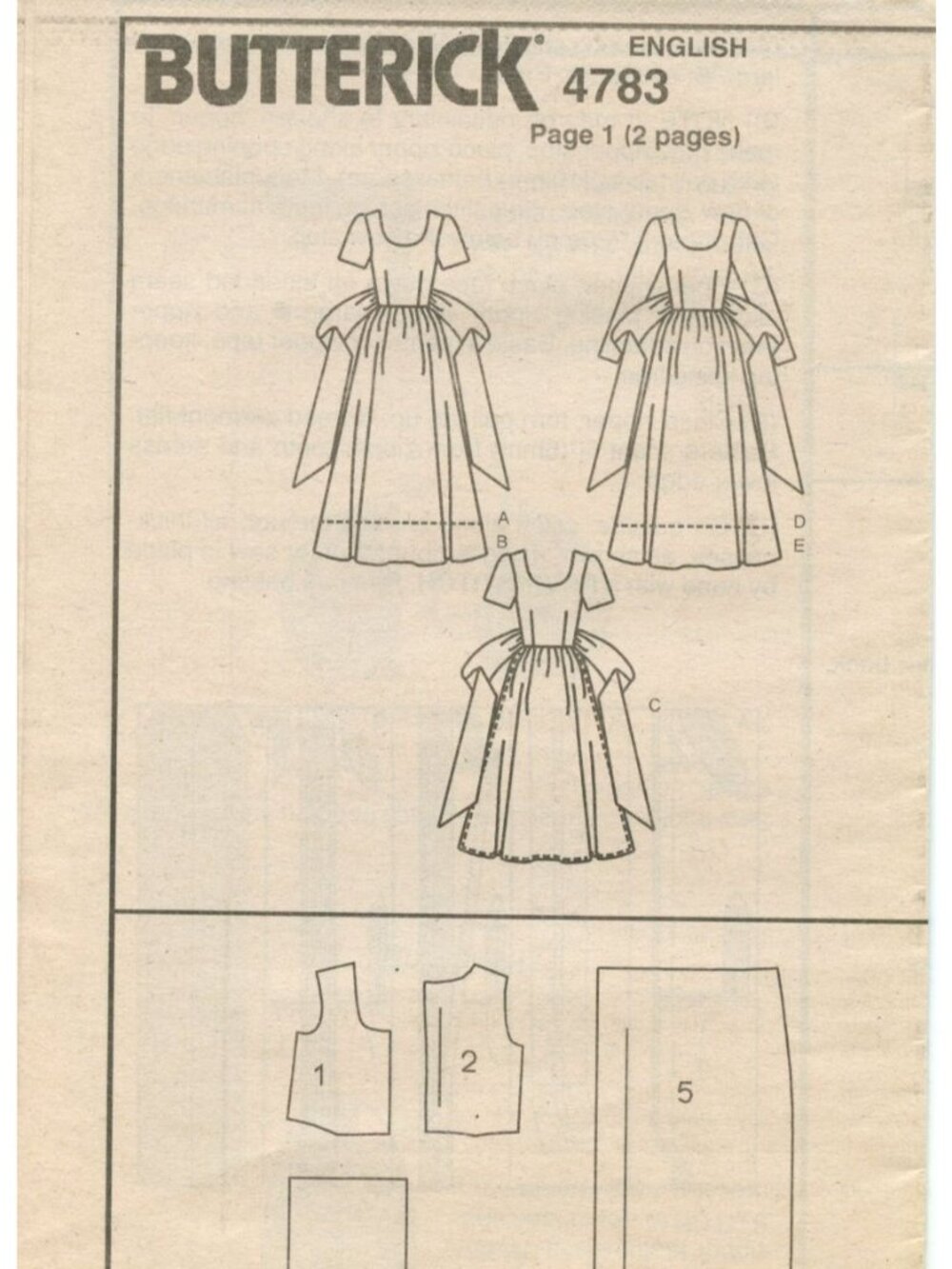 Butterick 4783 Misses Petite Dress Pattern With Custom Fit Options Sizes 6-12 - Picture 3 of 4